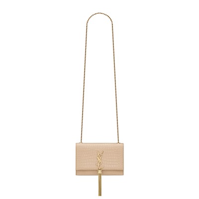 YSL KATE SMALL TASSEL IN CROCODILE-EMBOSSED LEATHER 474366DND0J2721 (20*12.5*5cm)